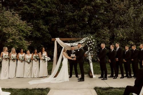 Roscoe & Fatima's Dreamy Day at Four Seasons Best Wedding Florist Ohio