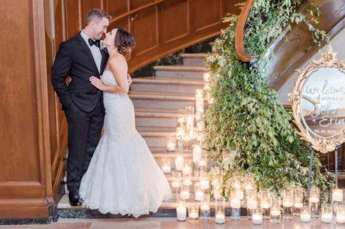 Erin & John's Glamorous Athletic Club of Columbus Wedding Best Wedding Florist Ohio