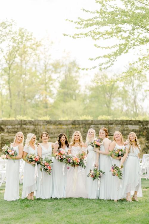 Lush, Spring Blooms at Swan Lake Best Wedding Florist Ohio