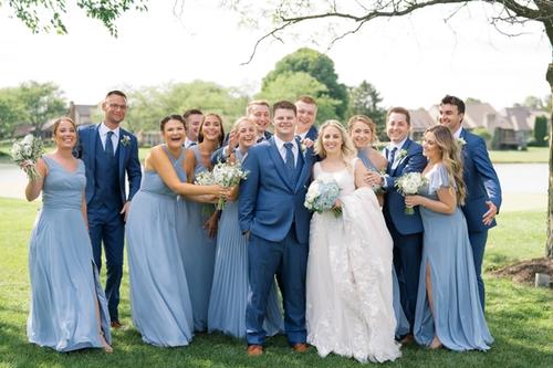 Mitchell and Claire's Bountiful Hydrangea and Peony-Filled Florals Best Wedding Florist Ohio