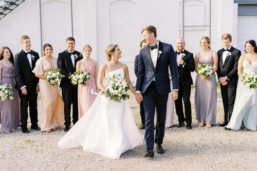 Charli & Christian's Modern Wedding at Via Vecchia Best Wedding Florist Ohio