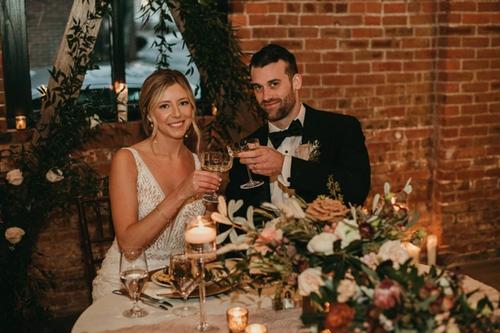 Claire & Patrick's Urban Wedding in January Best Wedding Florist Ohio