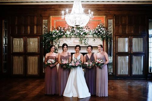 Katie & Michael's Powdery Lavender and Blush-Toned Florals at the Athletic Club of Columbus Best Wedding Florist Ohio