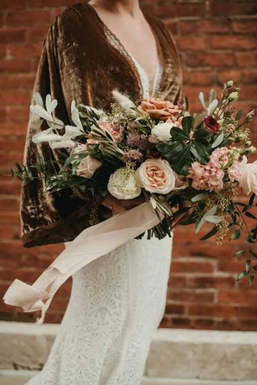 Claire & Patrick's Urban Wedding in January Best Wedding Florist Ohio