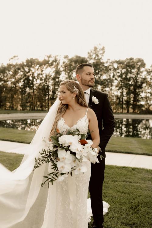Roscoe & Fatima's Dreamy Day at Four Seasons Best Wedding Florist Ohio