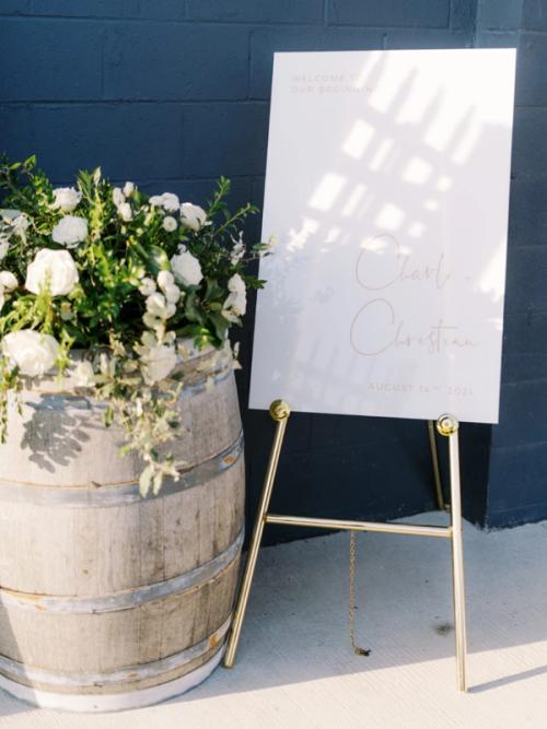 Charli & Christian's Modern Wedding at Via Vecchia Best Wedding Florist Ohio