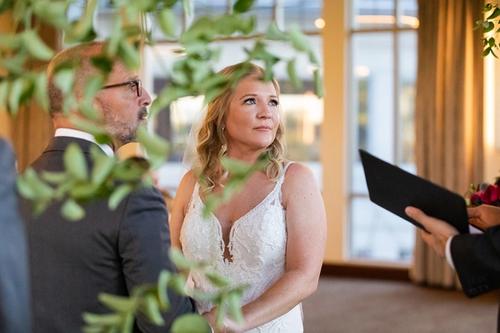 Tom and Chantelle's Jewel-Toned Florals at Scioto Reserve Best Wedding Florist Ohio