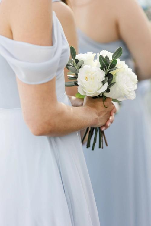 Melanie and Kyle's Flower-Filled Rooftop Celebration Best Wedding Florist Ohio