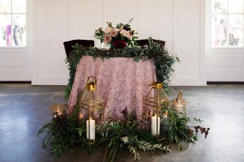 Natural, Mauve-Toned Florals at Magnolia Hill Farm Best Wedding Florist Ohio