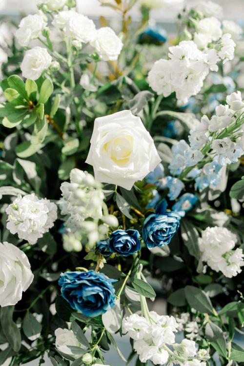 Melanie and Kyle's Flower-Filled Rooftop Celebration Best Wedding Florist Ohio