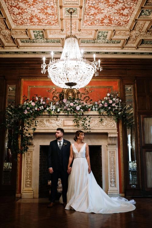 Katie & Michael's Powdery Lavender and Blush-Toned Florals at the Athletic Club of Columbus Best Wedding Florist Ohio