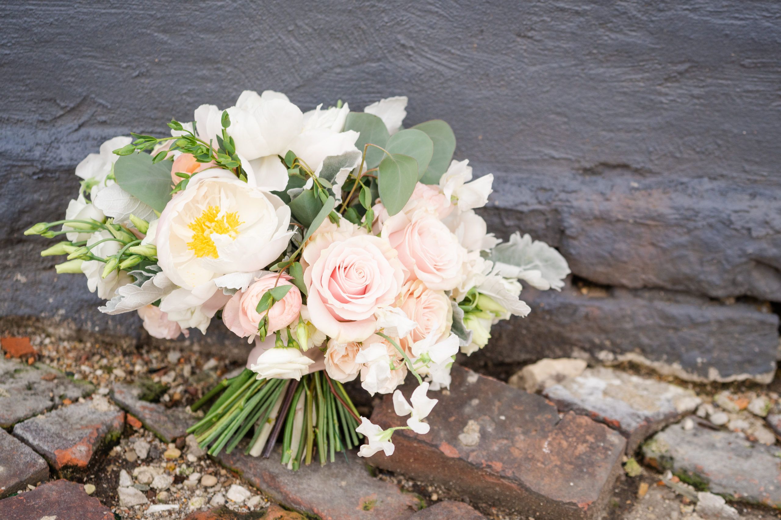 Summery Pastels photographed at The Ohio Statehouse Best Wedding Florist Ohio