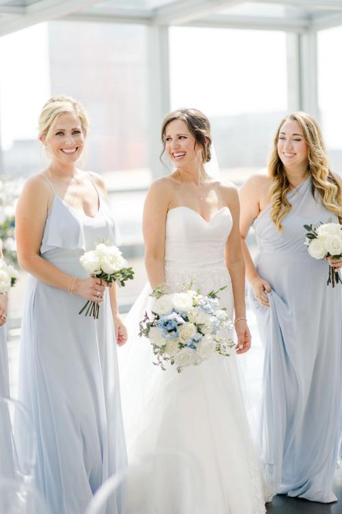 Melanie and Kyle's Flower-Filled Rooftop Celebration Best Wedding Florist Ohio