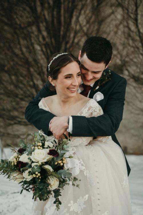Rachel and Doug's Intimate High Line Car House Wedding Best Wedding Florist Ohio