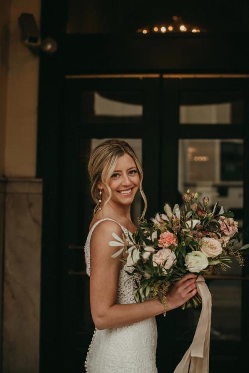 Claire & Patrick's Urban Wedding in January Best Wedding Florist Ohio