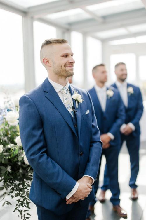 Melanie and Kyle's Flower-Filled Rooftop Celebration Best Wedding Florist Ohio