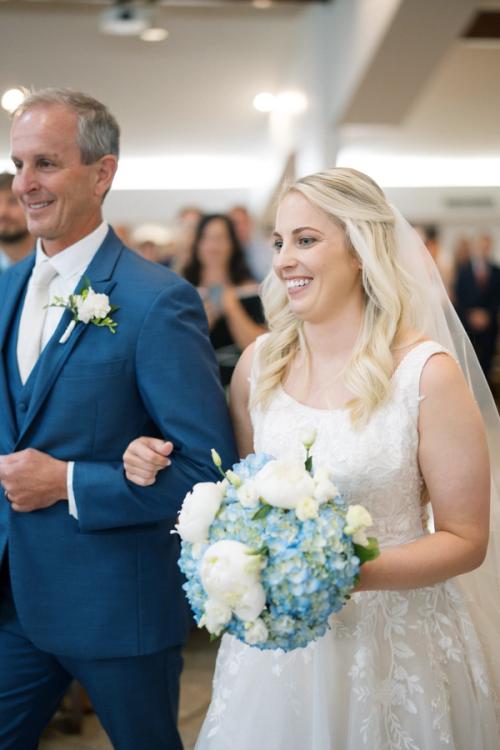 Mitchell and Claire's Bountiful Hydrangea and Peony-Filled Florals Best Wedding Florist Ohio