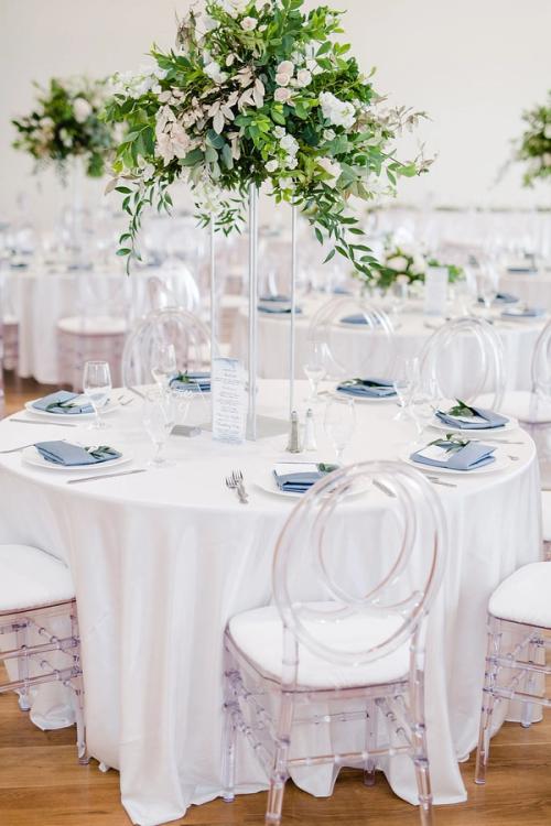 Bonnie and Joey's Clean Whites with a Touch of Something Blue at the Columbus Museum of Art Best Wedding Florist Ohio