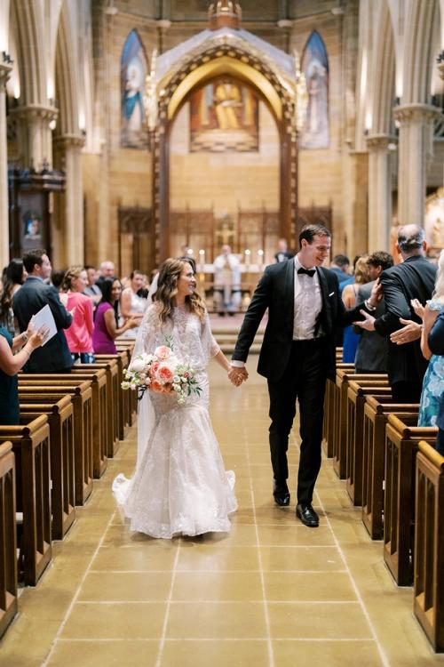 Abby & Joe's Marriage at St. Joseph's Cathedral Best Wedding Florist Ohio