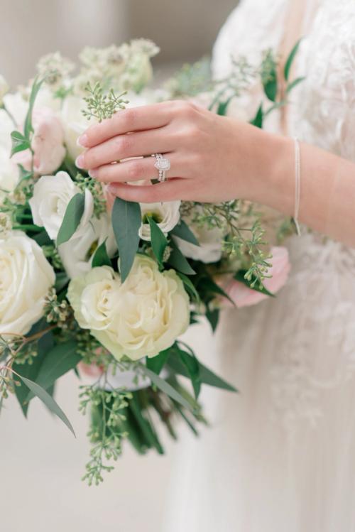 Blushing Bride at the Athletic Club of Columbus (Rachael & Dan) Best Wedding Florist Ohio