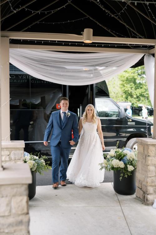 Mitchell and Claire's Bountiful Hydrangea and Peony-Filled Florals Best Wedding Florist Ohio