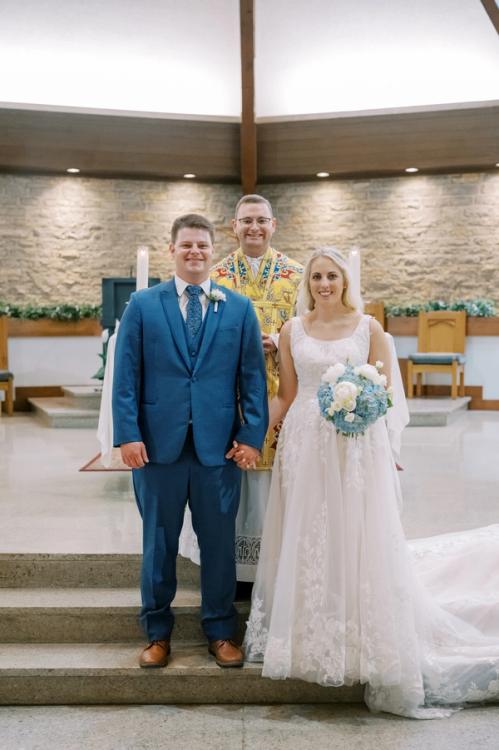 Mitchell and Claire's Bountiful Hydrangea and Peony-Filled Florals Best Wedding Florist Ohio