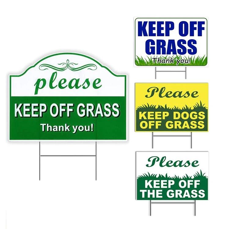 Keep Off Grass Sign