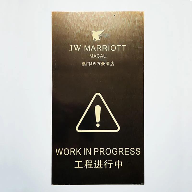 Warm Reminder Warning Signs For Hotels