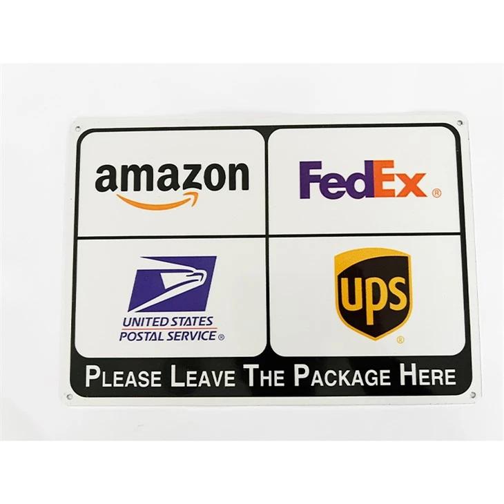Express Package Delivery Aluminum Sign