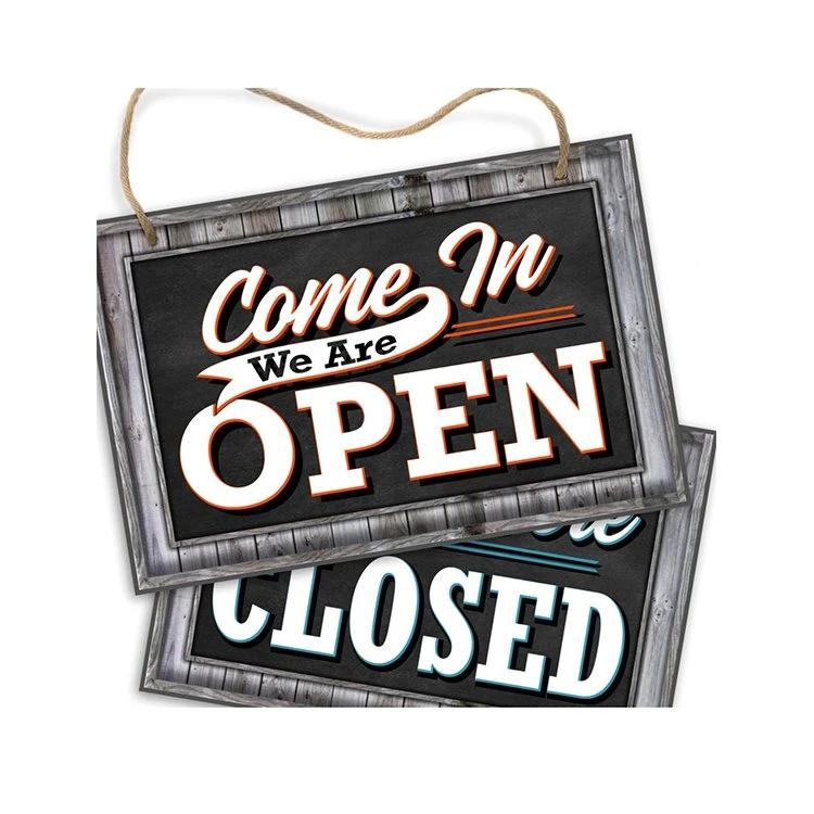 Double-Sided Open Closed PVC Signs
