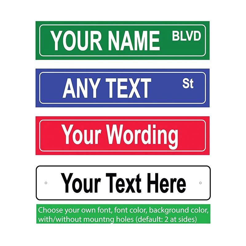 custom street name aluminum signs