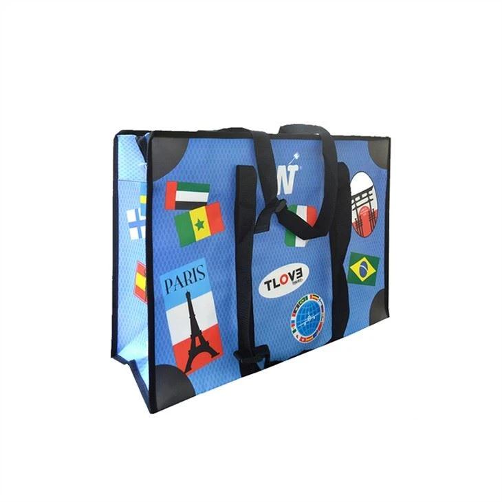 Folding Reusable Storage Bag with Zipper