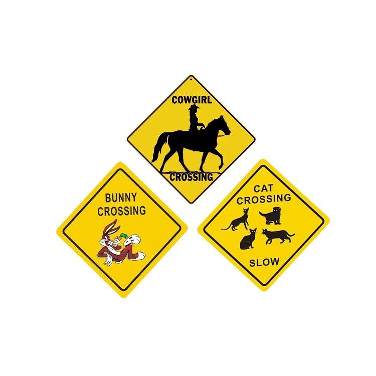 Animal Crossing Attention Yellow Sign
