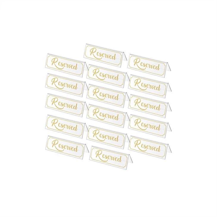 Reserved Seat Transparent Acrylic Sign