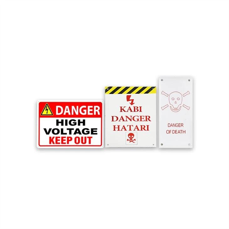 High Voltage Hazard Warning Sign