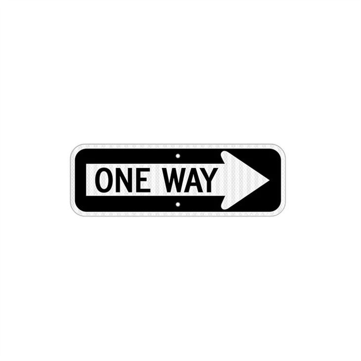 One Way Arrow Traffic Sign