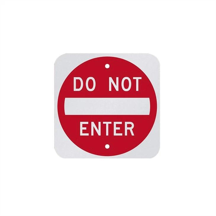 No Entry Aluminum Sign
