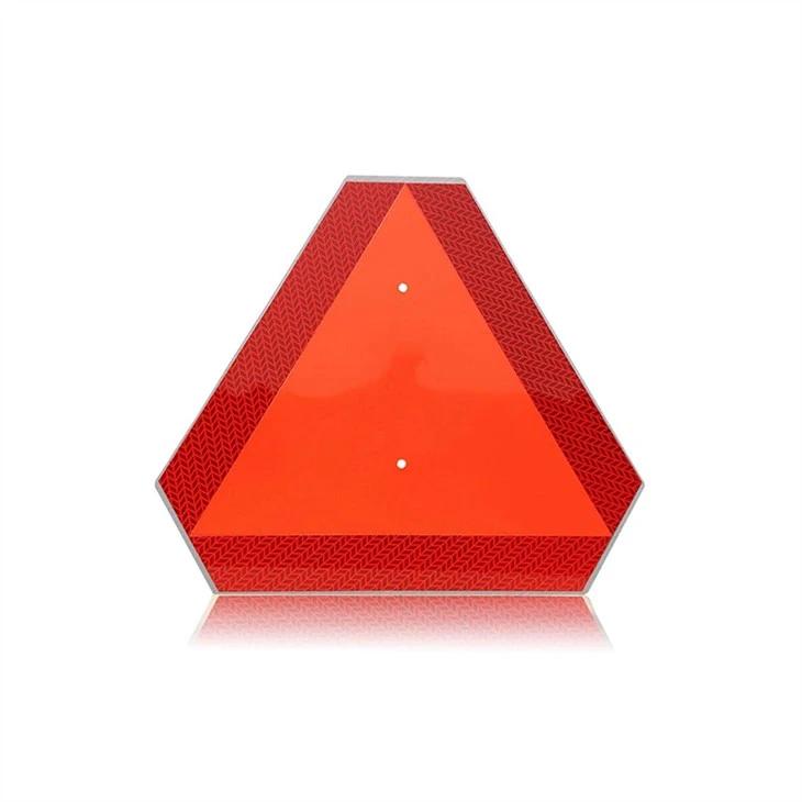 Reflective Slow-Moving Vehicle Triangle Sign