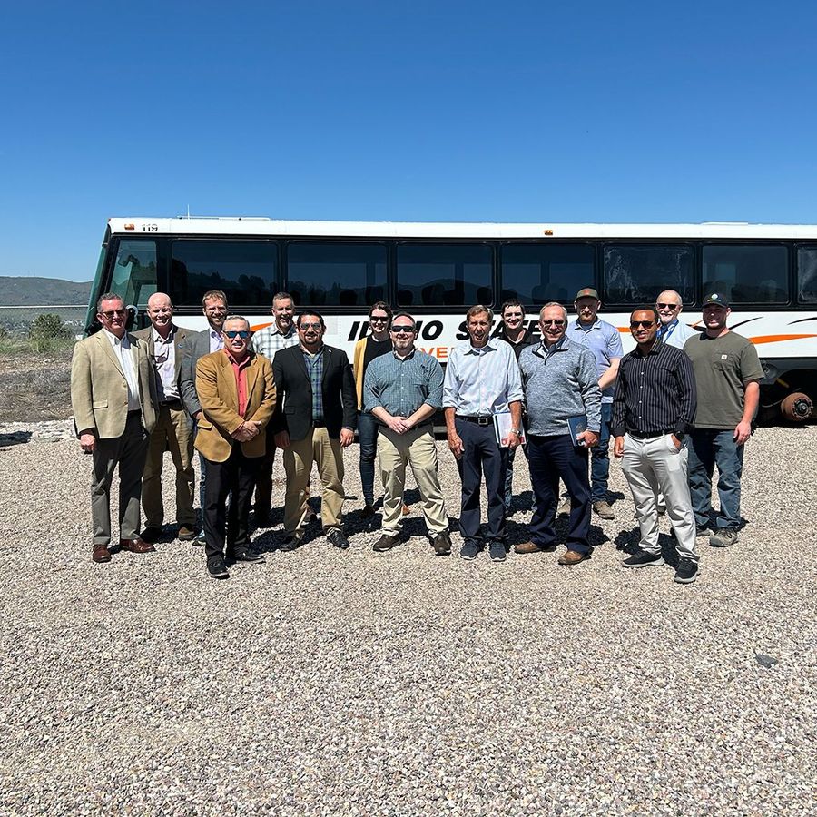Idaho National Laboratory and Idaho State University researchers during the facility visit