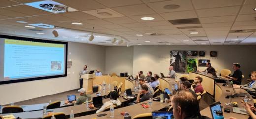 Participants during a HoT-AML training session