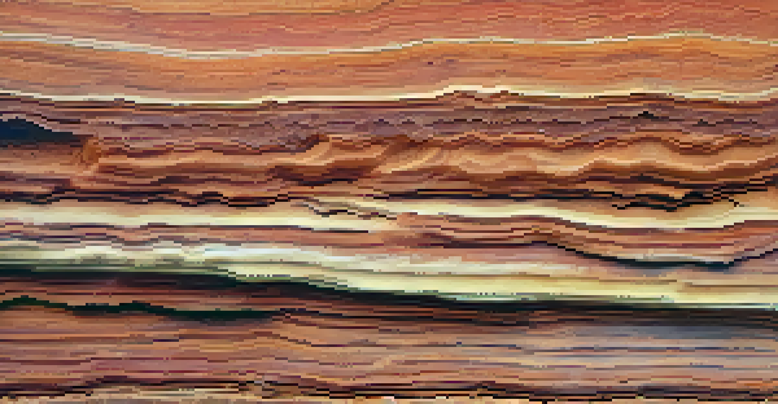 A detailed close-up of Sedona's layered sandstone showcasing textures and colors.