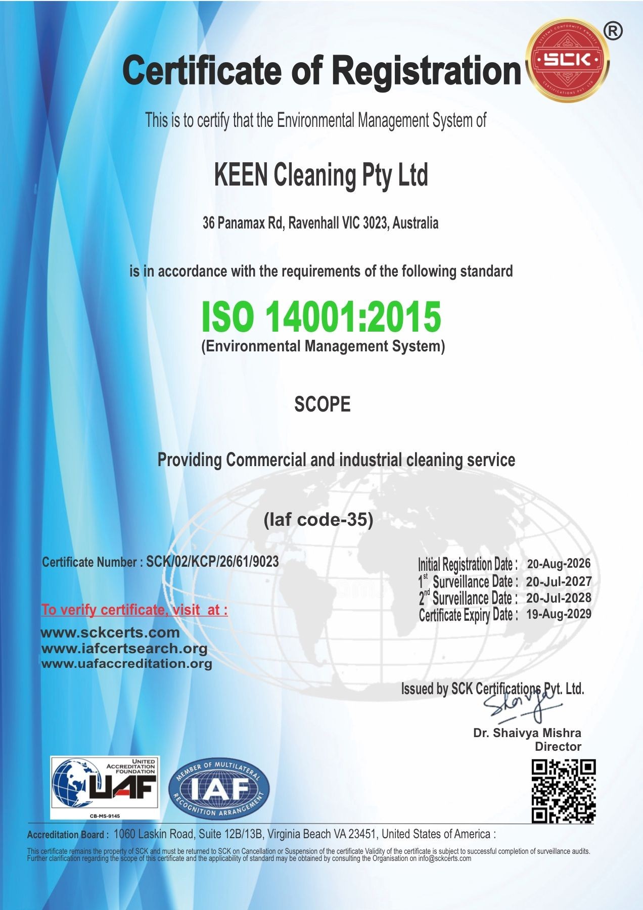 ISO 14001:2015 · Environmental Management System