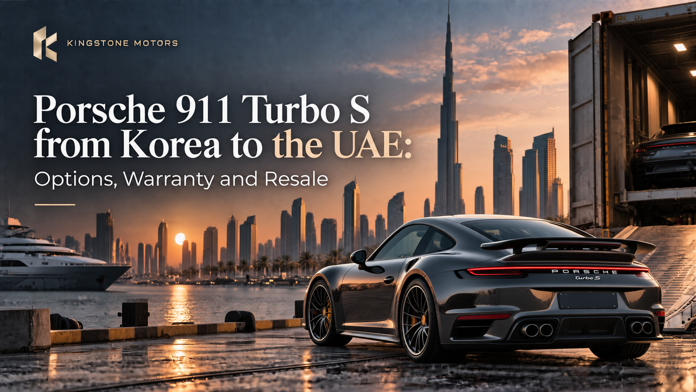 Porsche 911 Turbo S from Korea to the UAE