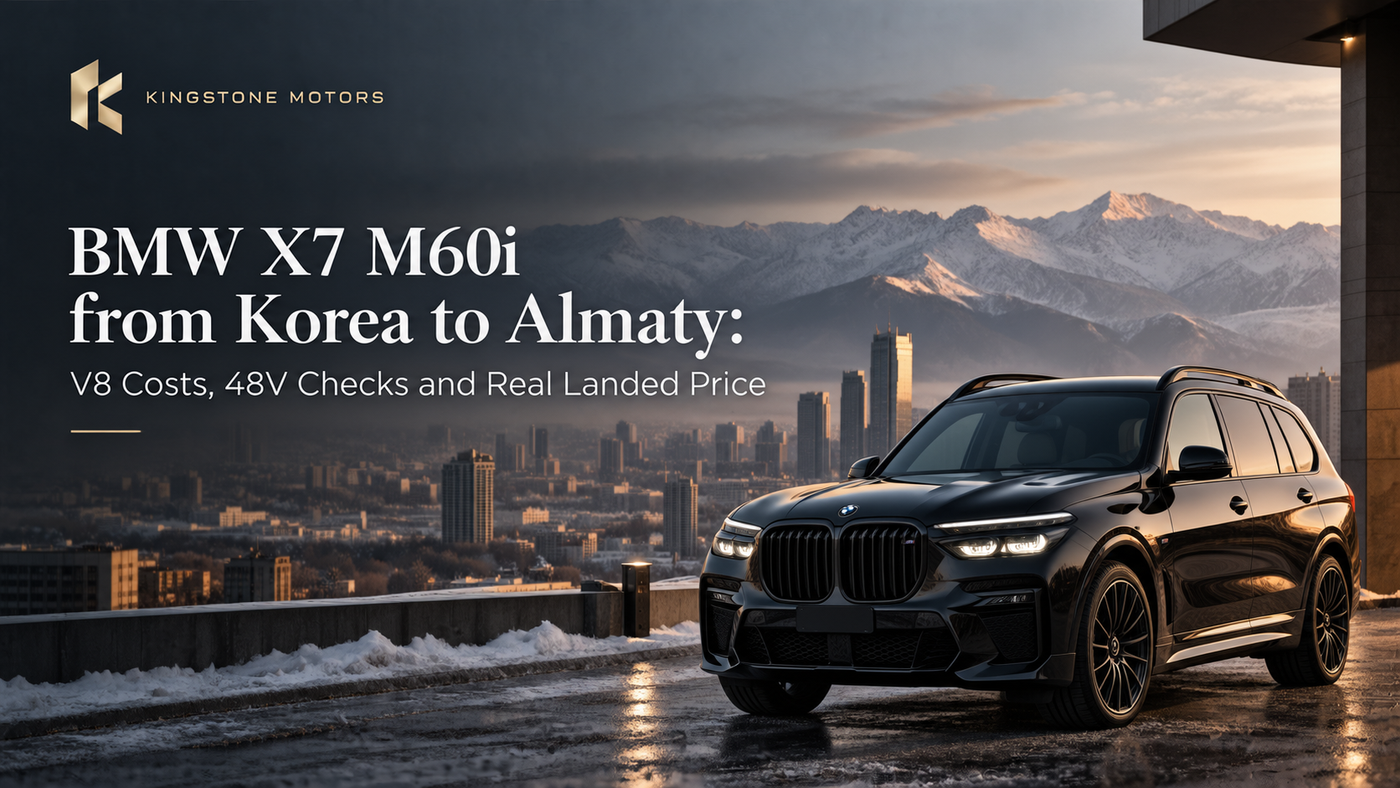 BMW X7 M60i из Кореи в Алматы