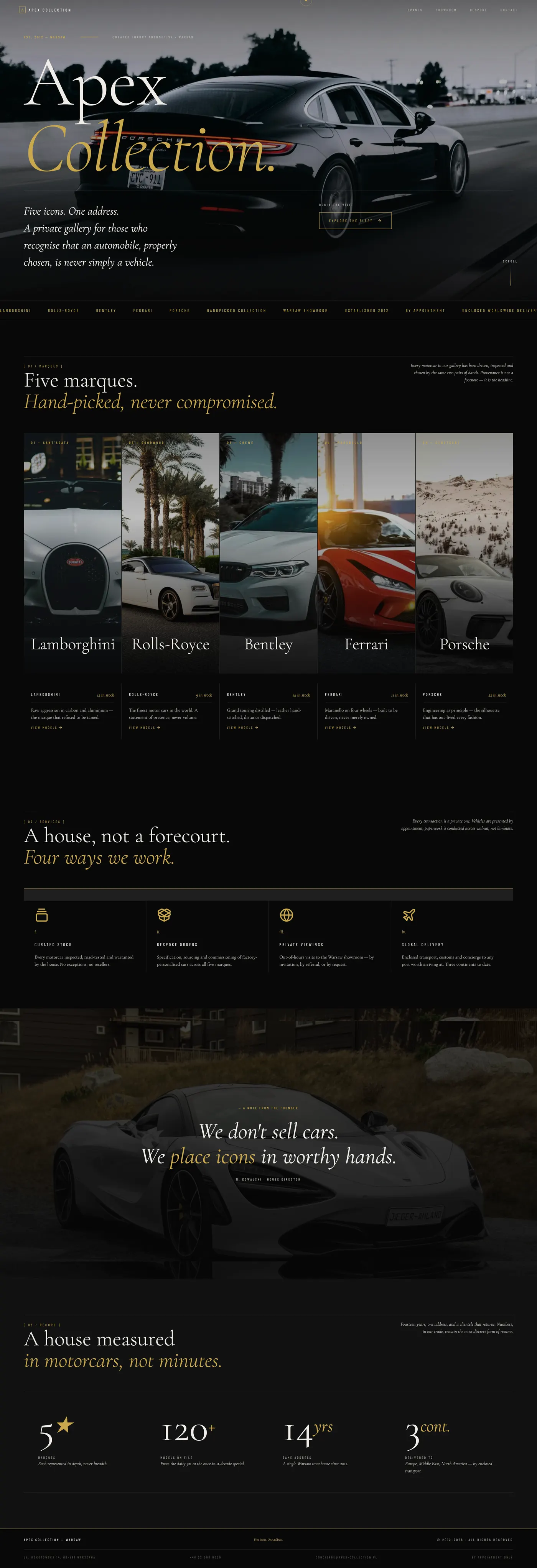 Jak zaprojektowaliśmy landing page dla salonu premium, który wygląda jak flagowy showroom