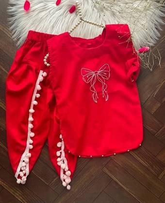 Hand embroided girl 2 pcs dress