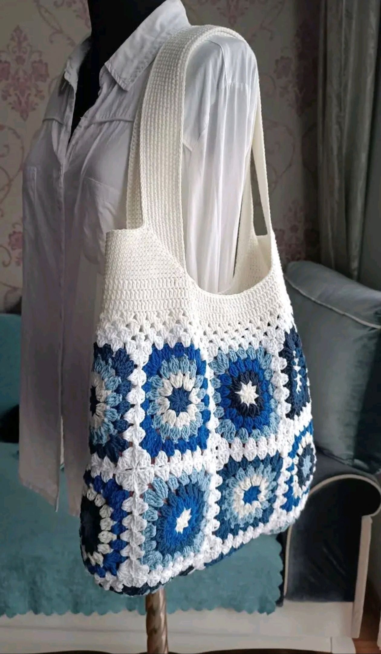 handmade crochet tote bags for women, tote bags