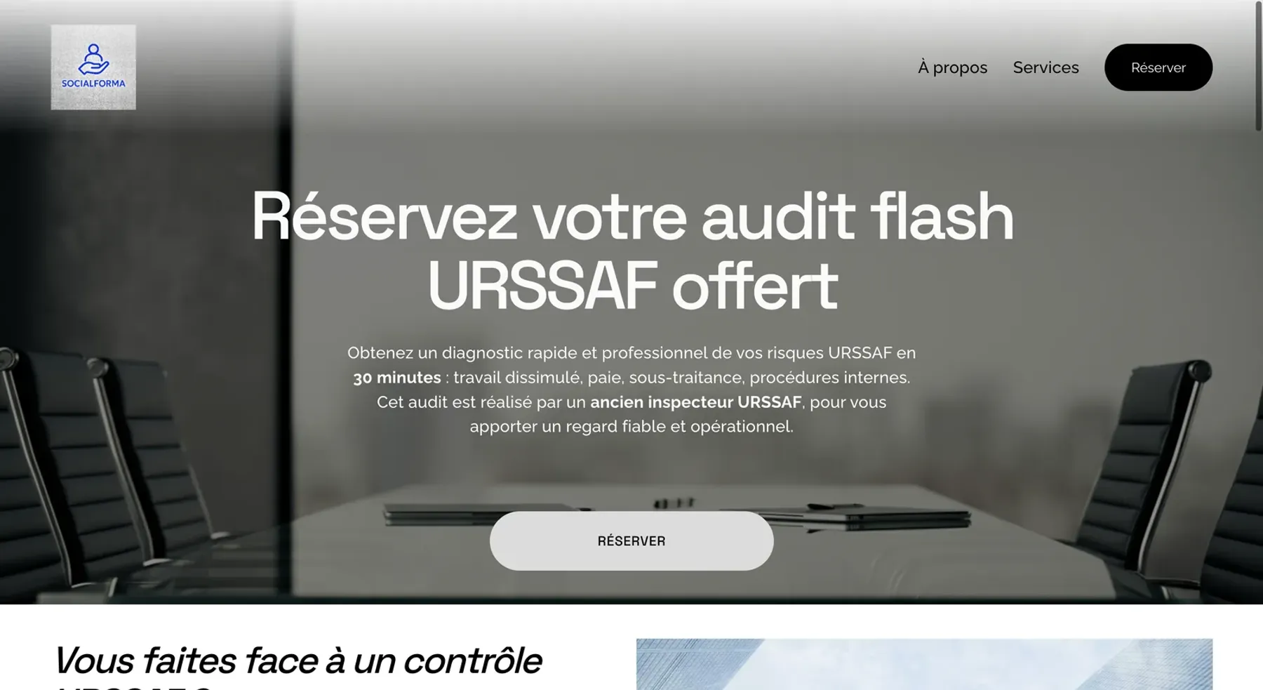 Capture de l'ancien site