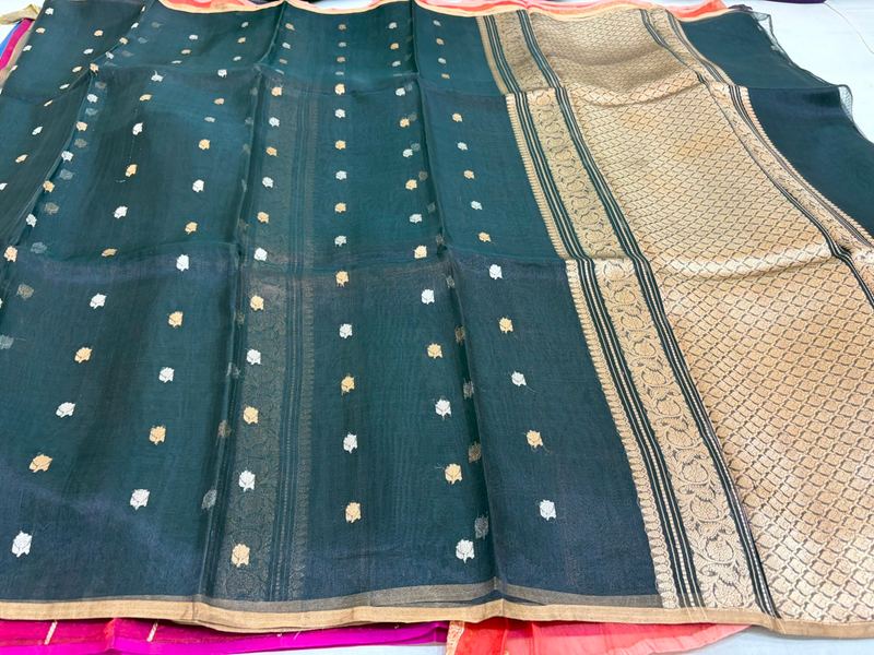 Blush Pure Tissue, Bridal Pallu
