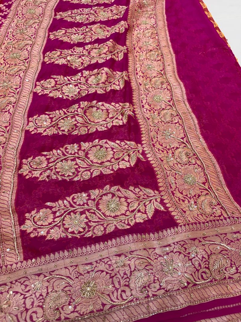 Antique Gold Zardozi, Bridal — detail